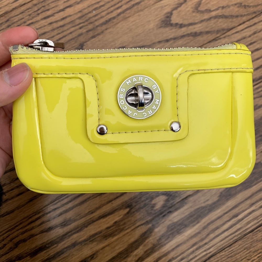 Marc by Marc Jacobs Yellow Patent Leather Wallet